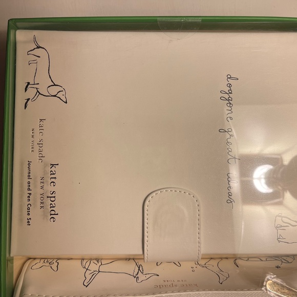 Kate Spade ♠️ Dog Party Journal and pen case set - Picture 5 of 6